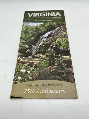 Virginia Blue Ridge Parkway 75th Anniversary Travel Brochure - Green